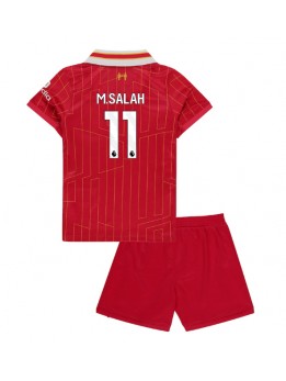 Liverpool Mohamed Salah #11 Heimtrikotsatz für Kinder 2024-25 Kurzarm (+ Kurze Hosen)